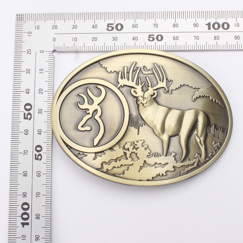 Deer Hunter Buckles – 3.8cm Animal Buckle For Leather Belt Fashion Accessories