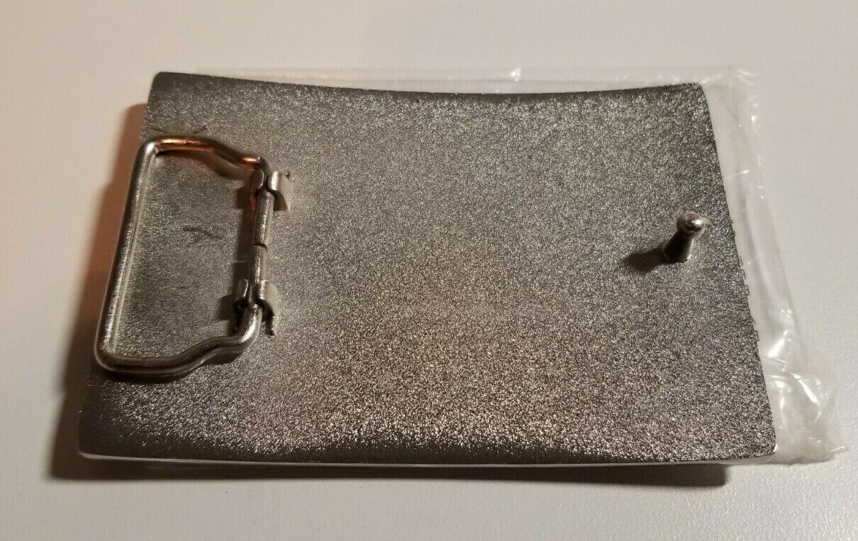 Sexy Lady on Silver Belt Buckle