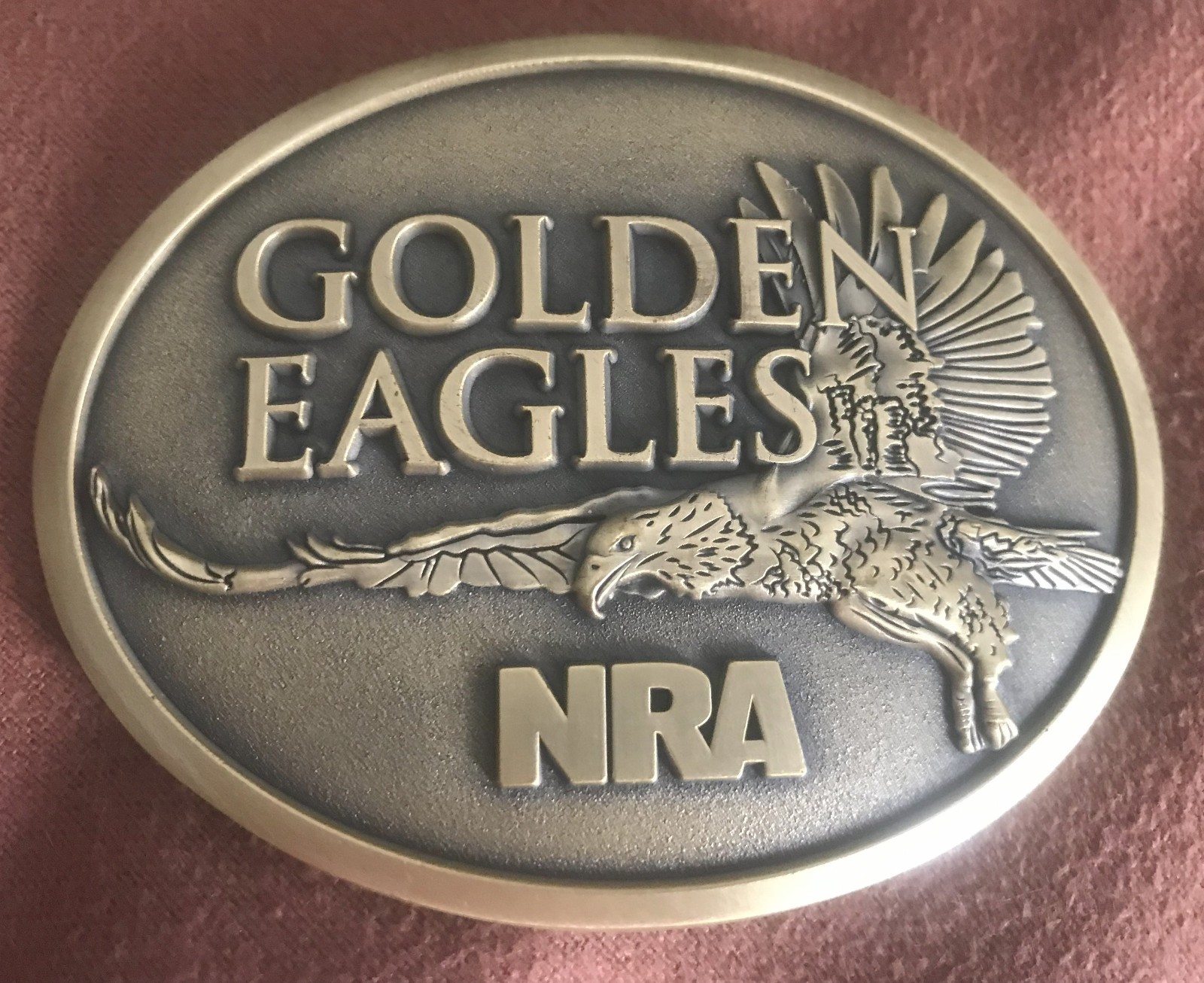 *** NRA Golden Eagles 2013 Limited Edition Belt Buckle – in Box with Certificate
