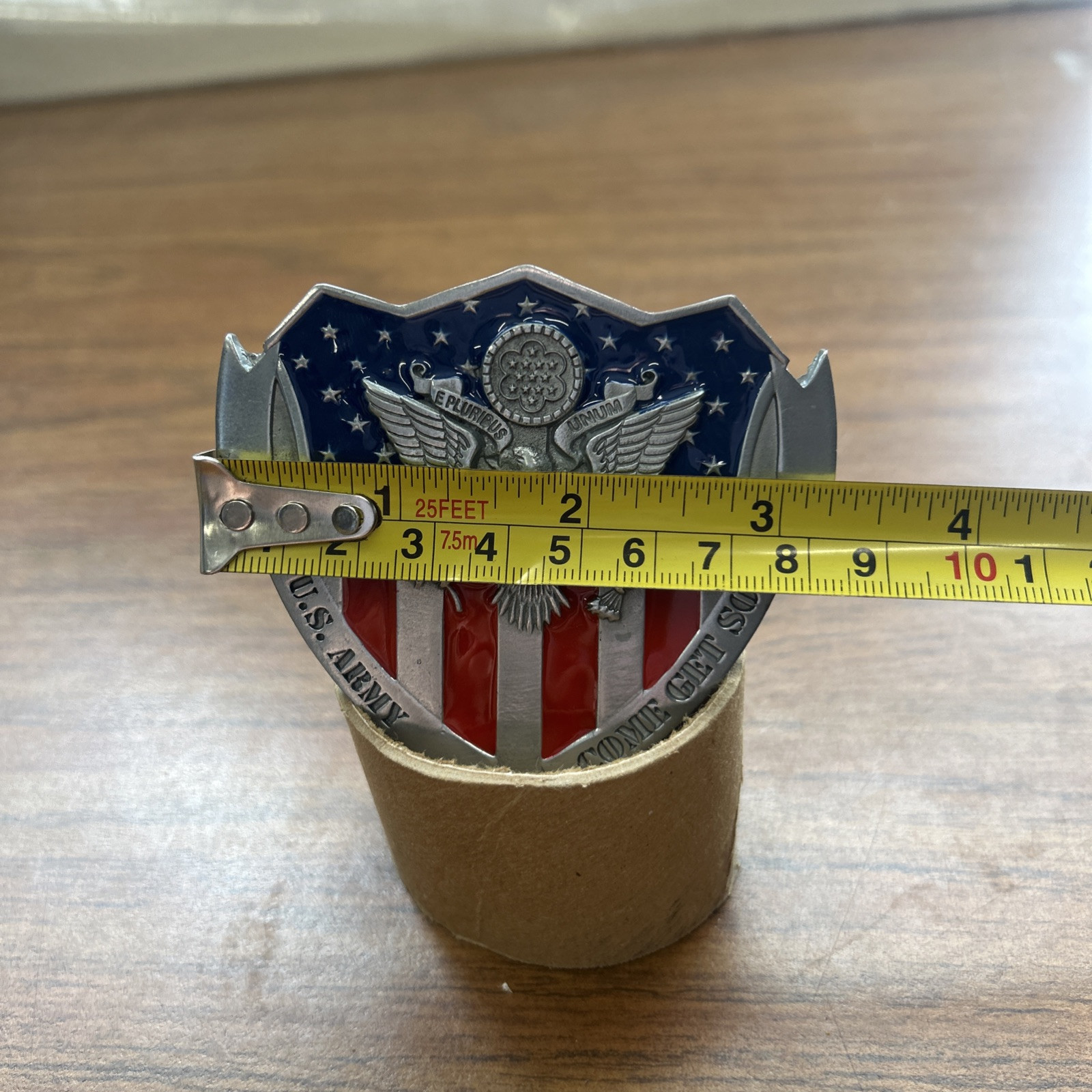 VINTAGE BELT UNITED STATES ARMY « COME GET SOME » GREAT AMERICAN PRODUCT 2007
