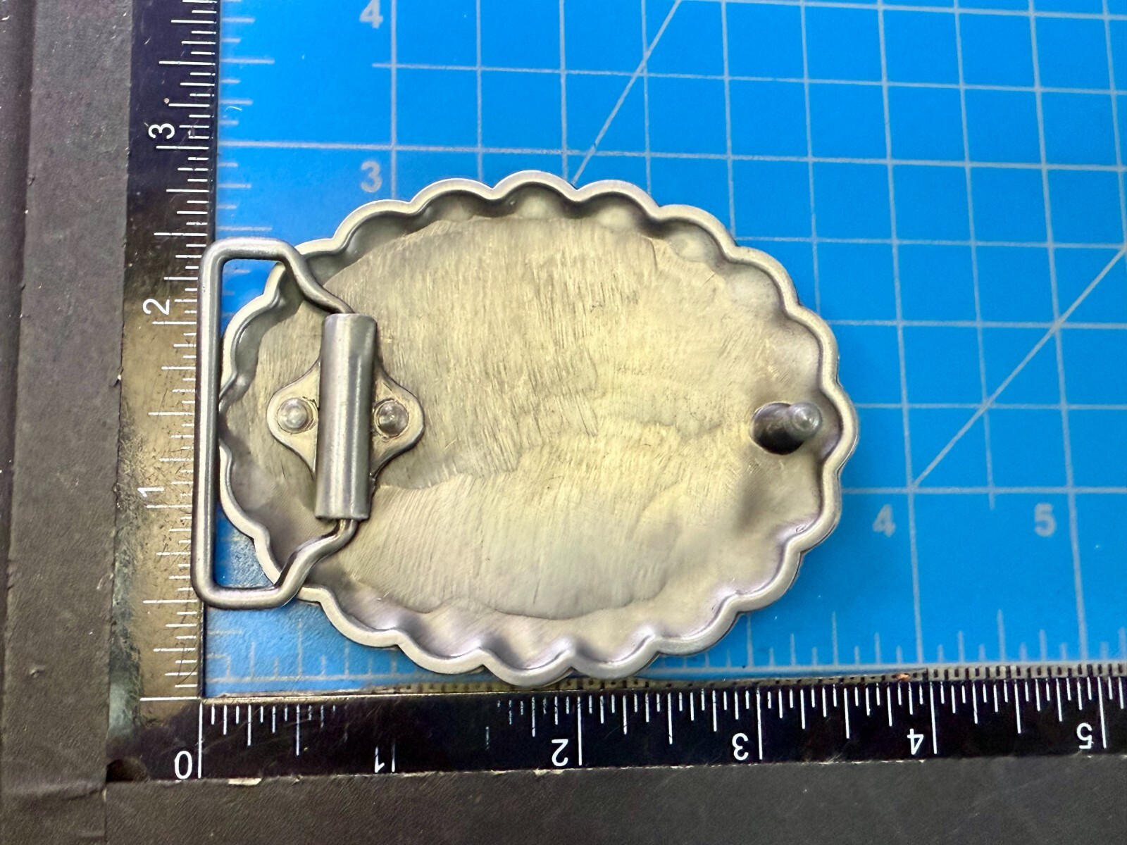 Southwestern Native Indian Tribal Art Style Green Colored Center Belt Buckle