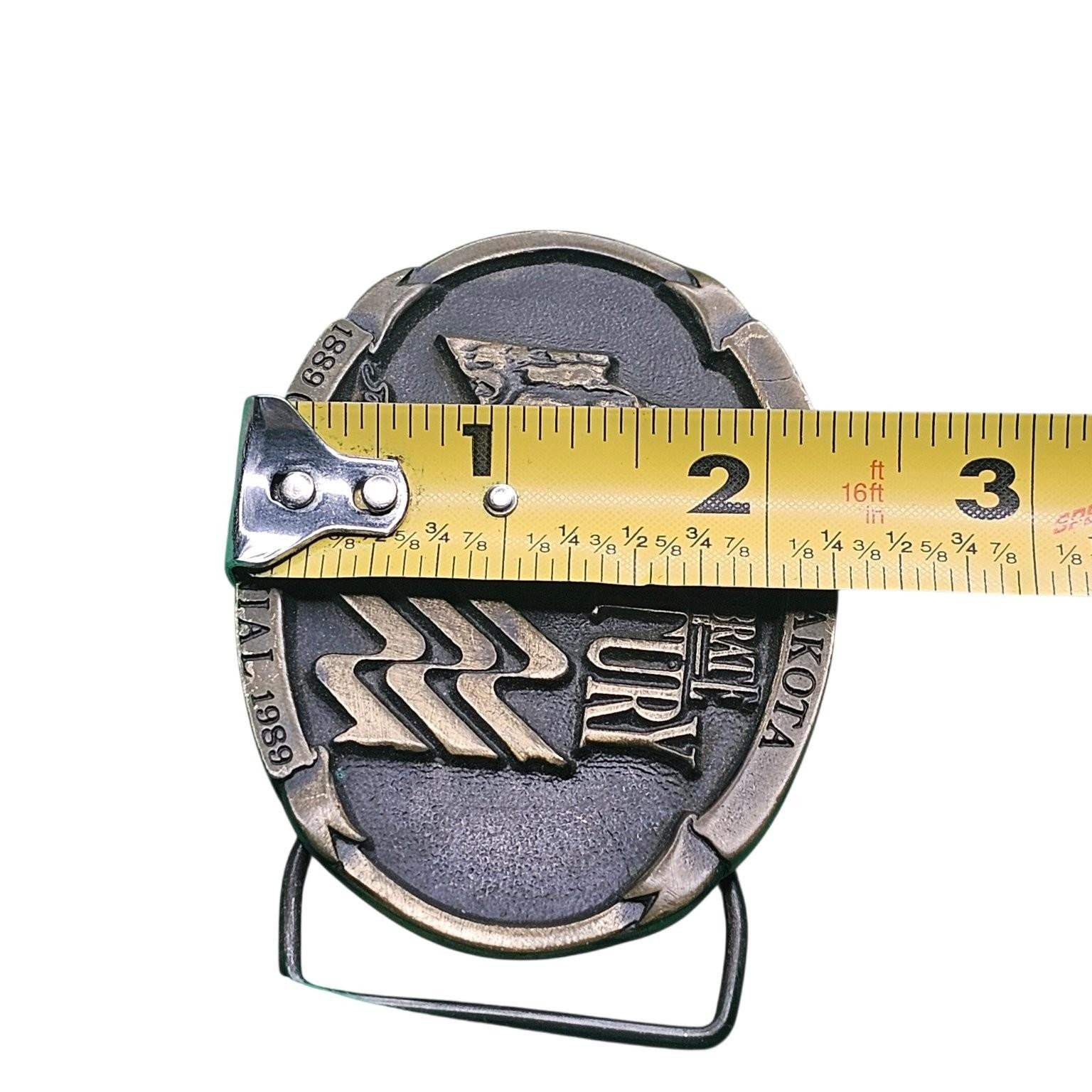 South Dakota Celebrate The Century Belt Buckle Bronze