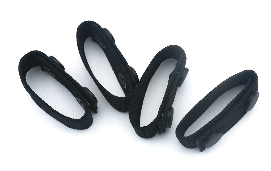 20Pcs Tactical Belt Keepers Nylon Duty Belt Loop Snaps For Police Security Guard