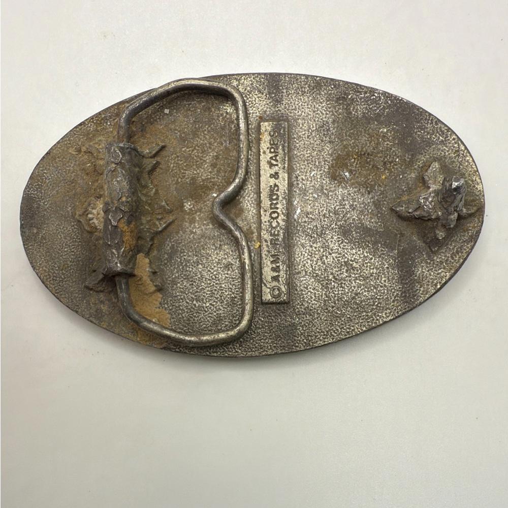 Vintage A&M Records & Tapes Styx Rock Band Silver Tone Belt Buckle Collectible