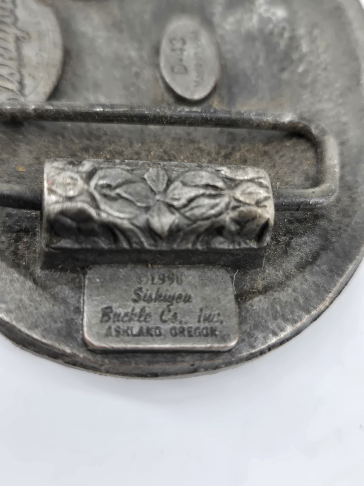 Vintage Alaska Bald Eagle Pewter Belt Buckle Siskiyou Buckle Co Americana 1990