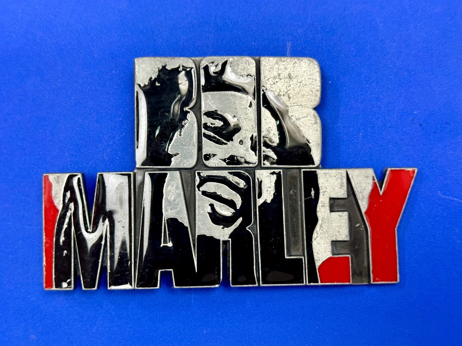 BOB MARLEY Block Letters Jamaica Reggae Beautiful Music Art Belt Buckles
