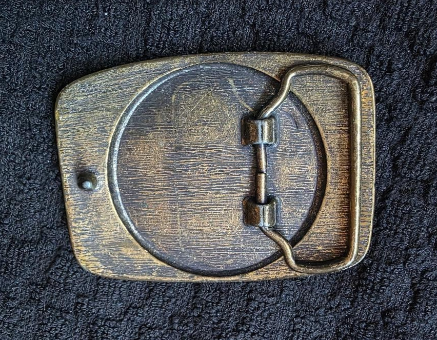 VINTAGE GOLDTONE VETERANS OF FOREIGN WARS BELT BUCKLE – 2 7/8&Prime;L