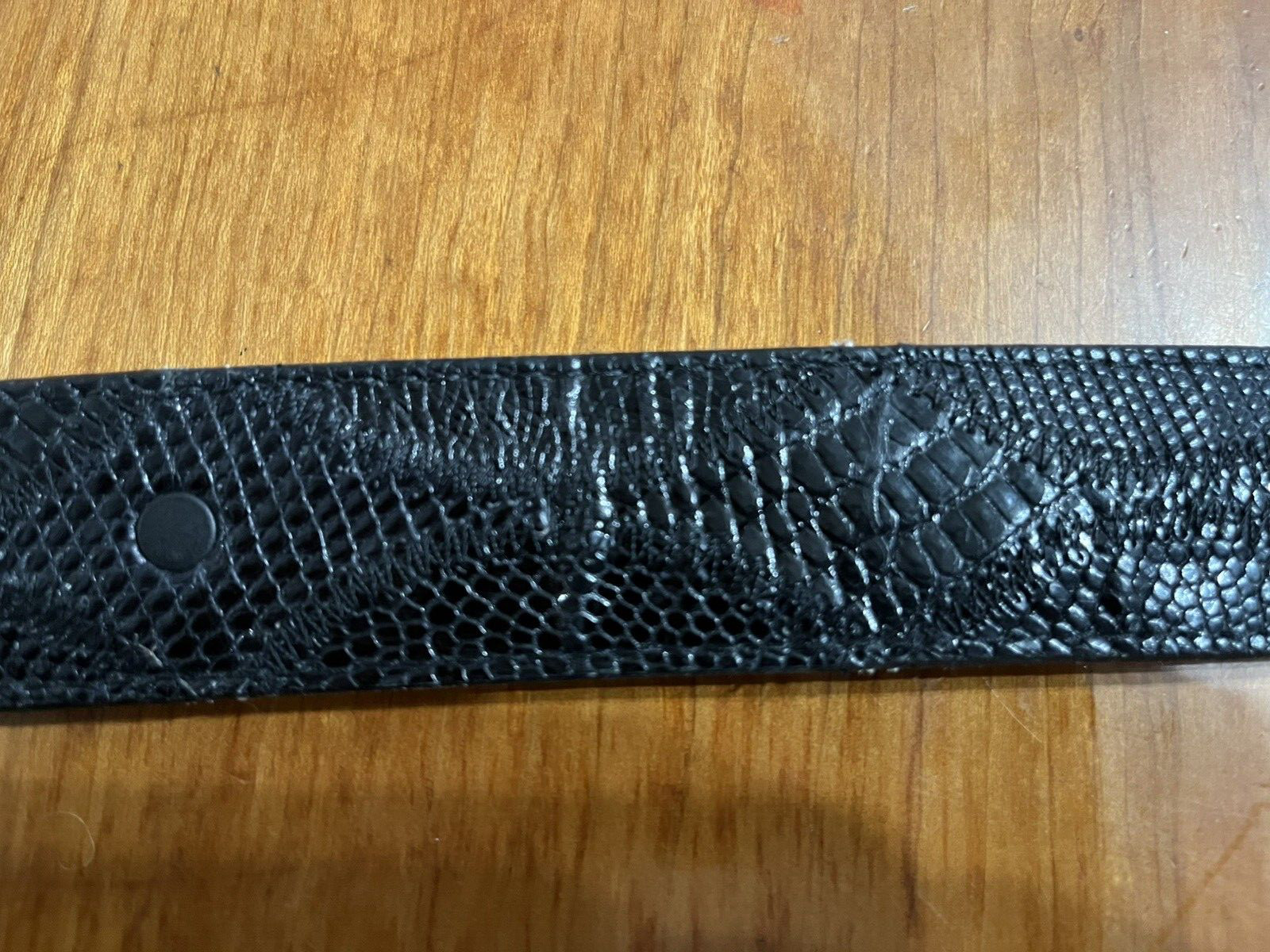Rare Vintage Lonestar belt buckle and black Justin lizard belt (size 40)
