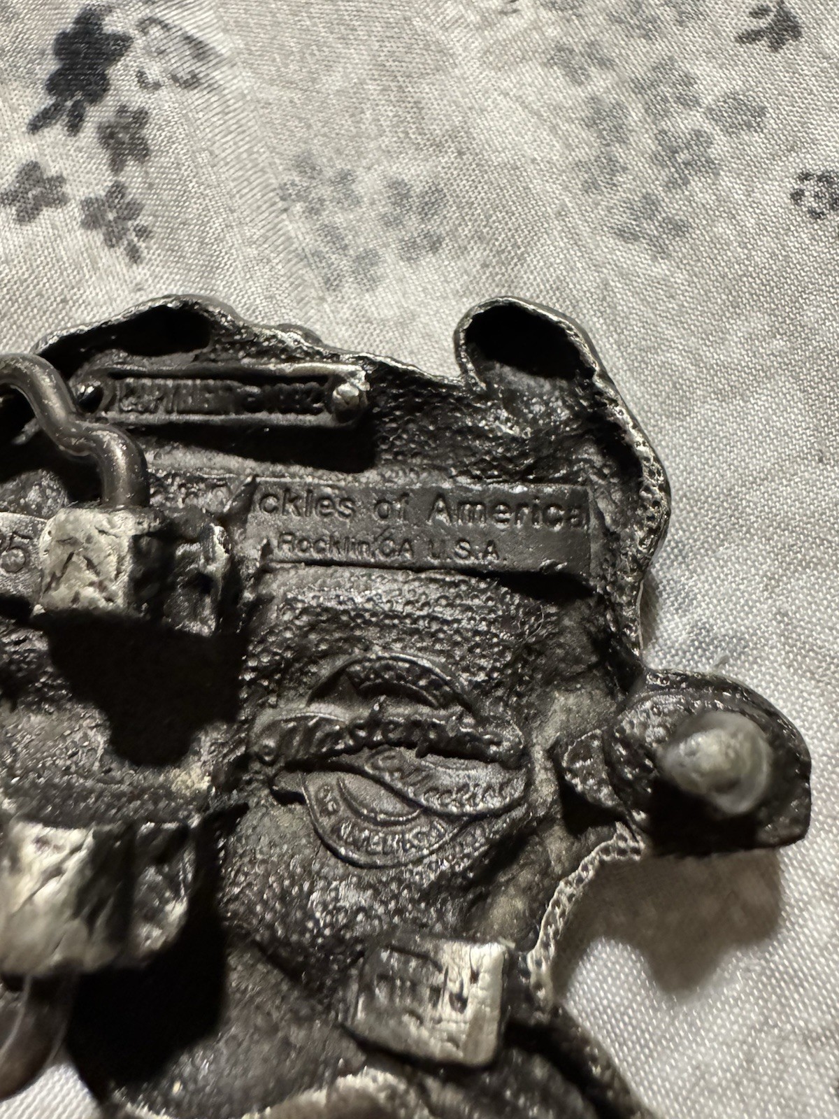 Vintage 1992 Skull Belt Buckle Mastercraft A-305 Buckle Makers USA