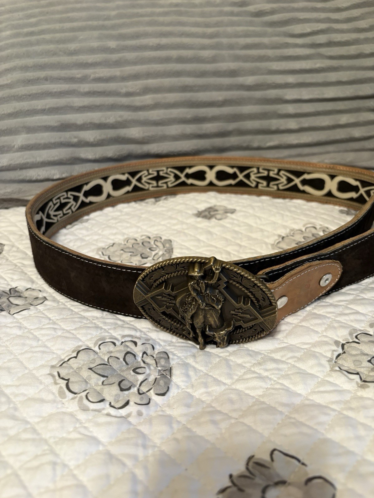 Western Bull Riding Belt Sz 38