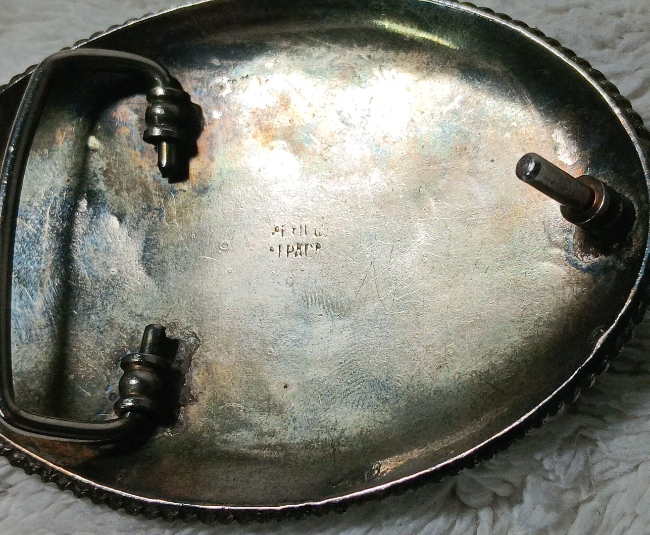 Men’s Western Belt Buckle Alpaca Mexico « G »