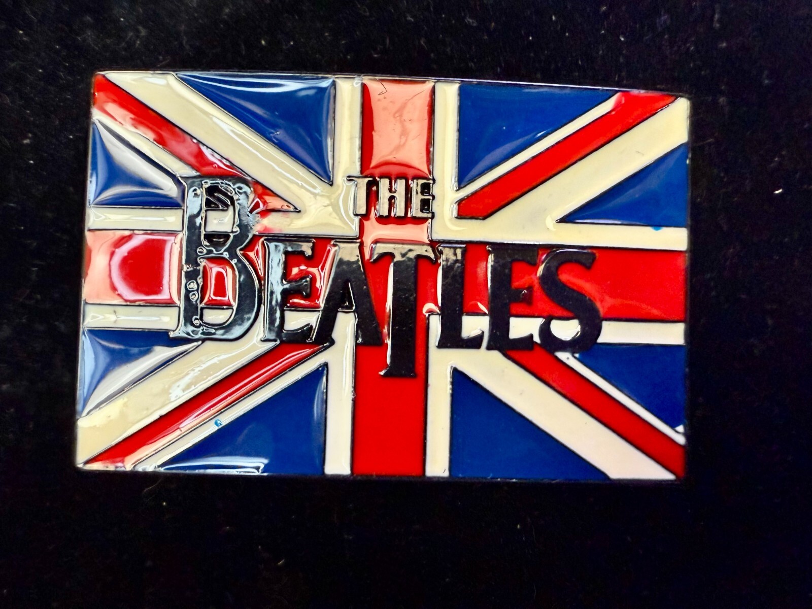 The Beatles Abbey Road Radio Show 1965 Album Union Jack Uk Flag Belt Buckle