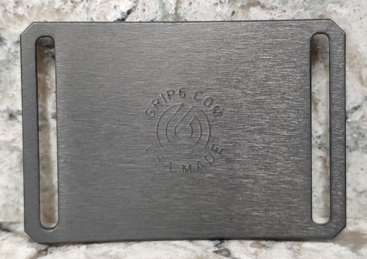 GRIP6 BELT BUCKLE – WORKBELT TACTICAL – GUNMETAL GRAY – 1.75 INCH WIDE – WORK