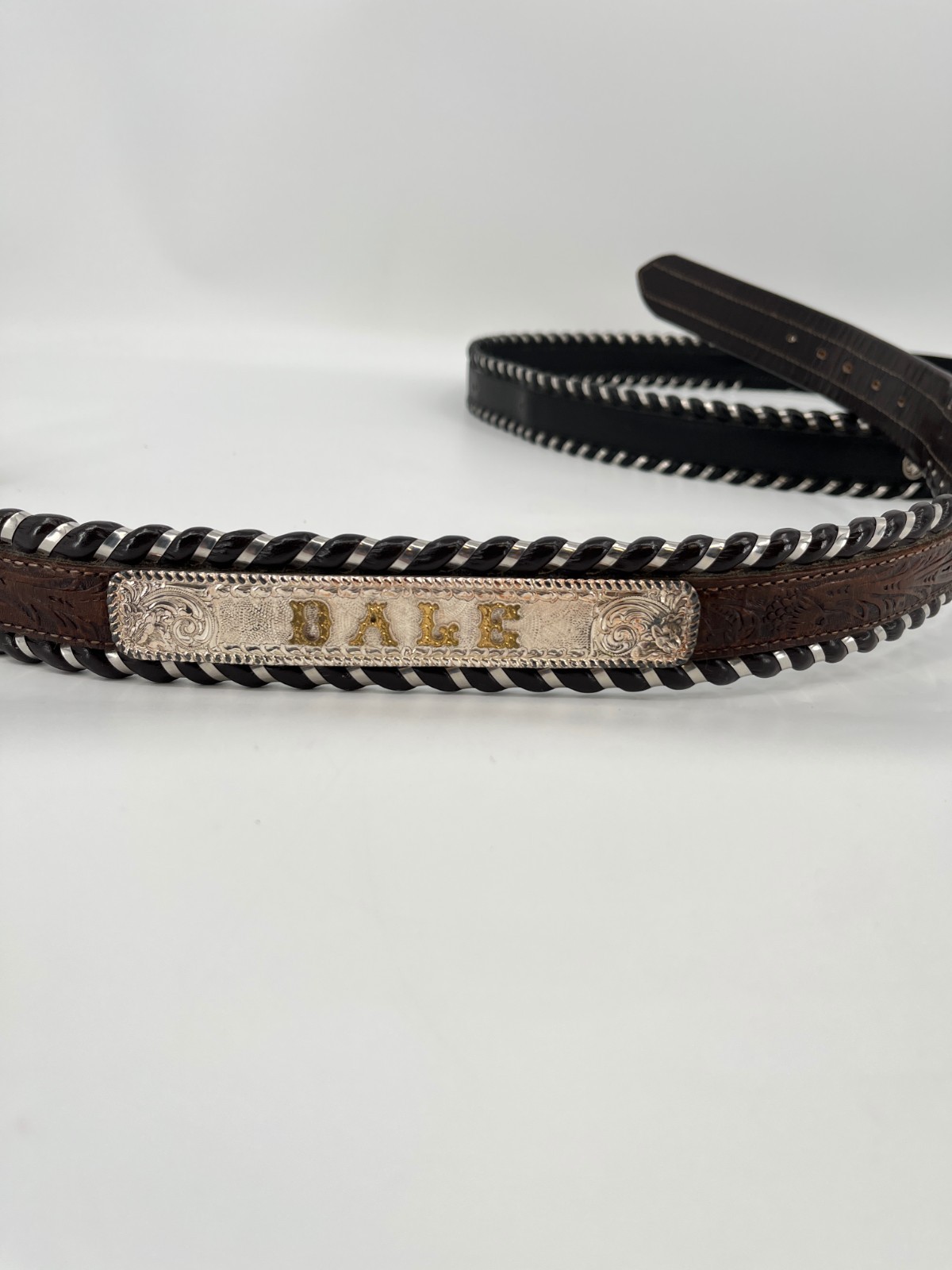 Circle Y Silver Laces Belt Lot 2 Straps 1 Crumrine Buckle Interchangeable