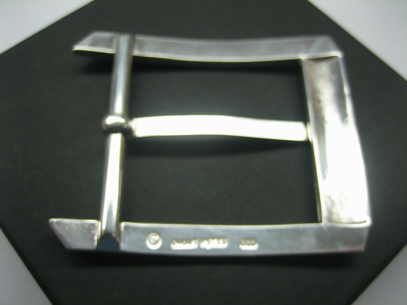 STERLING SILVER 925 BUCKLE AVAILABLE FOR 1&Prime; 1-1/8&Prime; 1-1/4&Prime; 1-3/8&Prime; 1-1/2&Prime; BELTS