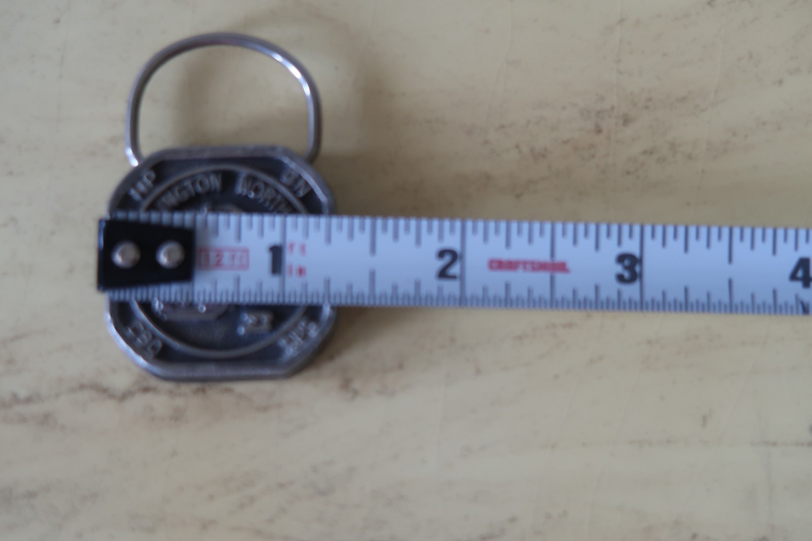Vintage Burlington Northern Railroad Belt Buckle and Key Ring