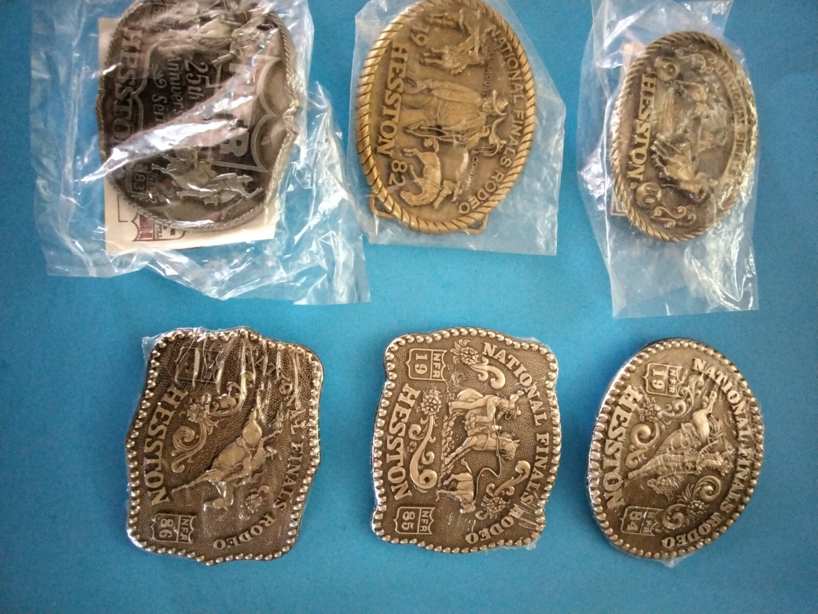 1980&rsquo;s Hesston National Finals Rodeo NFR Fred Fellows Belt Buckle Your Choice