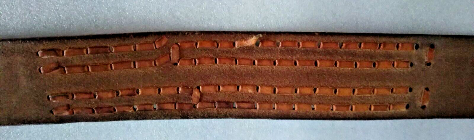 Raintree Grizzly Bear Buckle & Size 38 Leather Belt