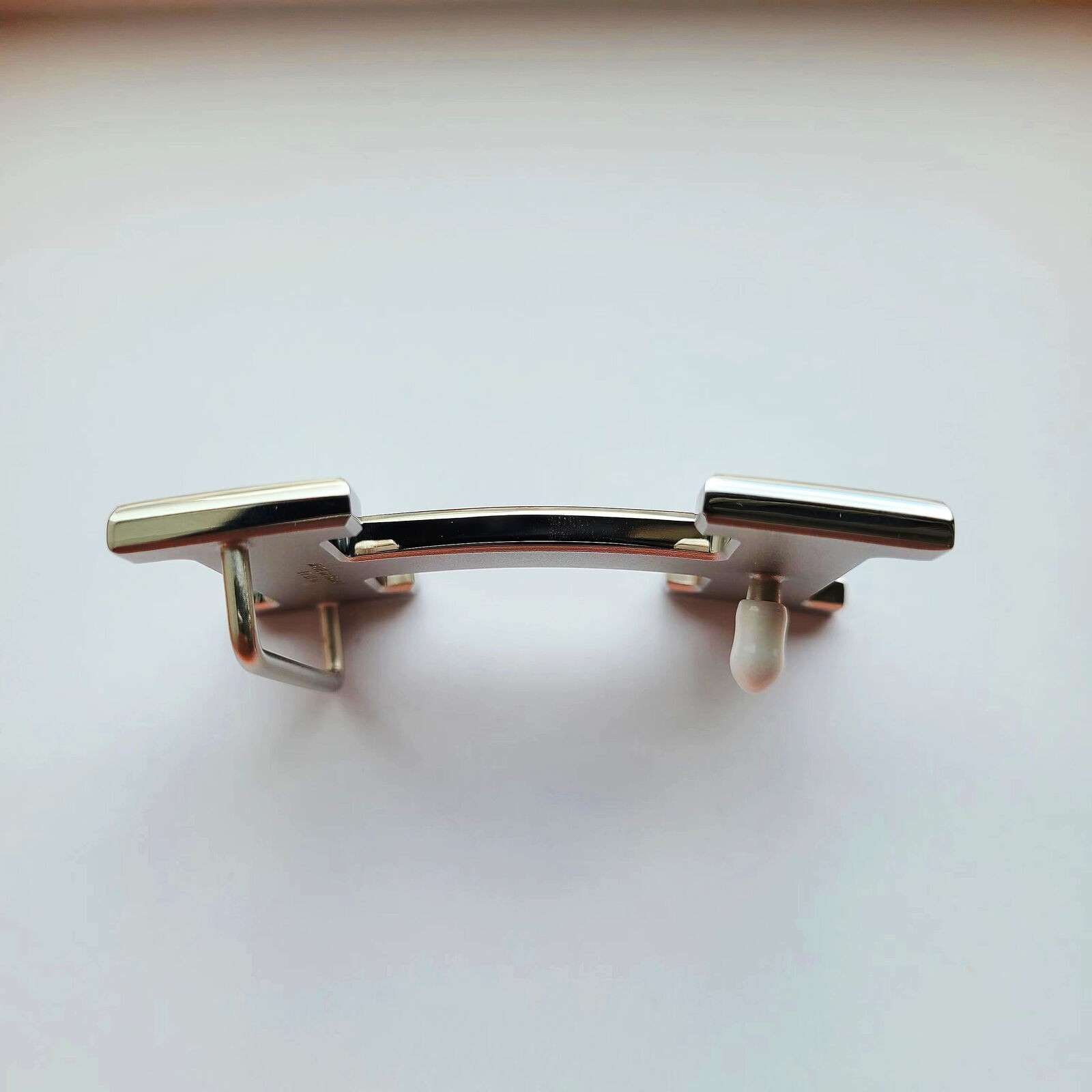 38mm H Silver Brushed Constance Belt Buckle