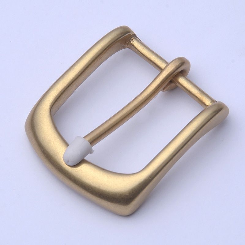 Solid Brass Belt Buckles 40mm Vintage Waistband Pin Buckle Belt Accessories 1pc