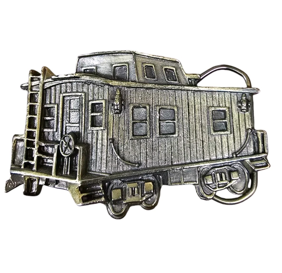 Vintage Caboose Belt Buckle The Great American Belt Company Chicago Brass Ltd Ed