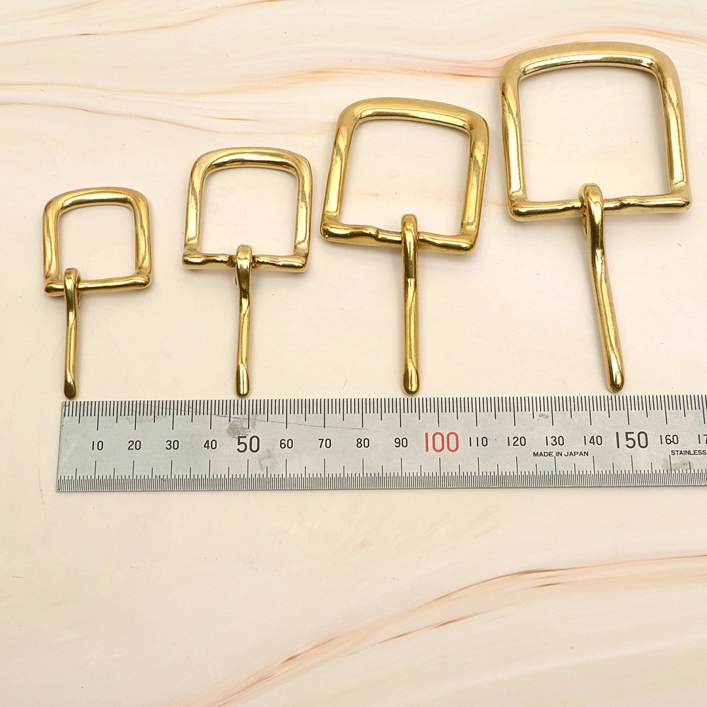 Leather Craft Soild Brass Half Buckle single bar buckle making a belt, strap