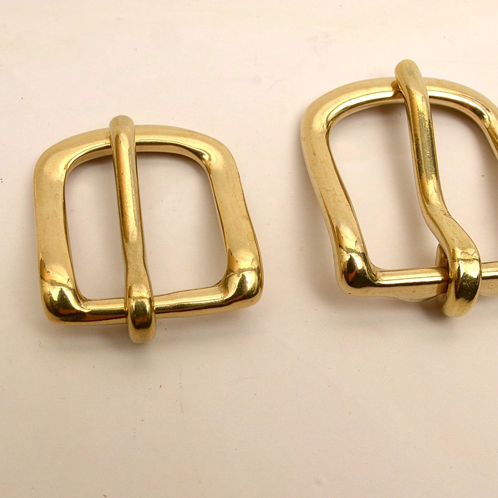 Leather Craft Soild Brass Half Buckle single bar buckle making a belt, strap