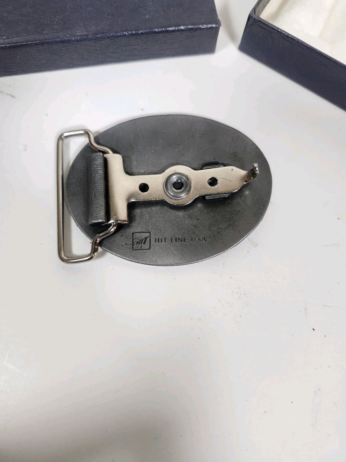 Hit Line USA Men&rsquo;s Western Oval Kimberly Idaho Belt Buckle Fits 1.5 in