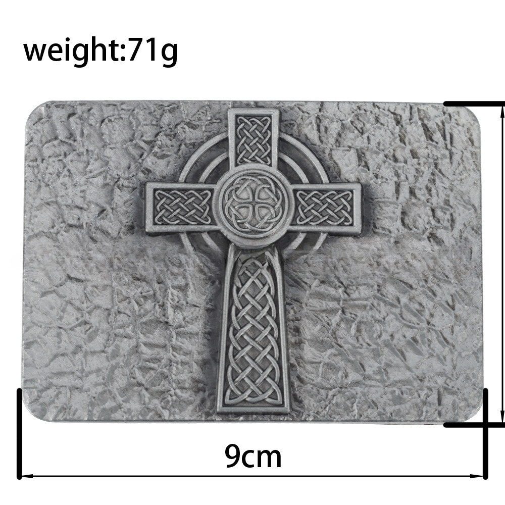 Celtic Cross Belt Buckle Western Cowboy Motorcycle Driver