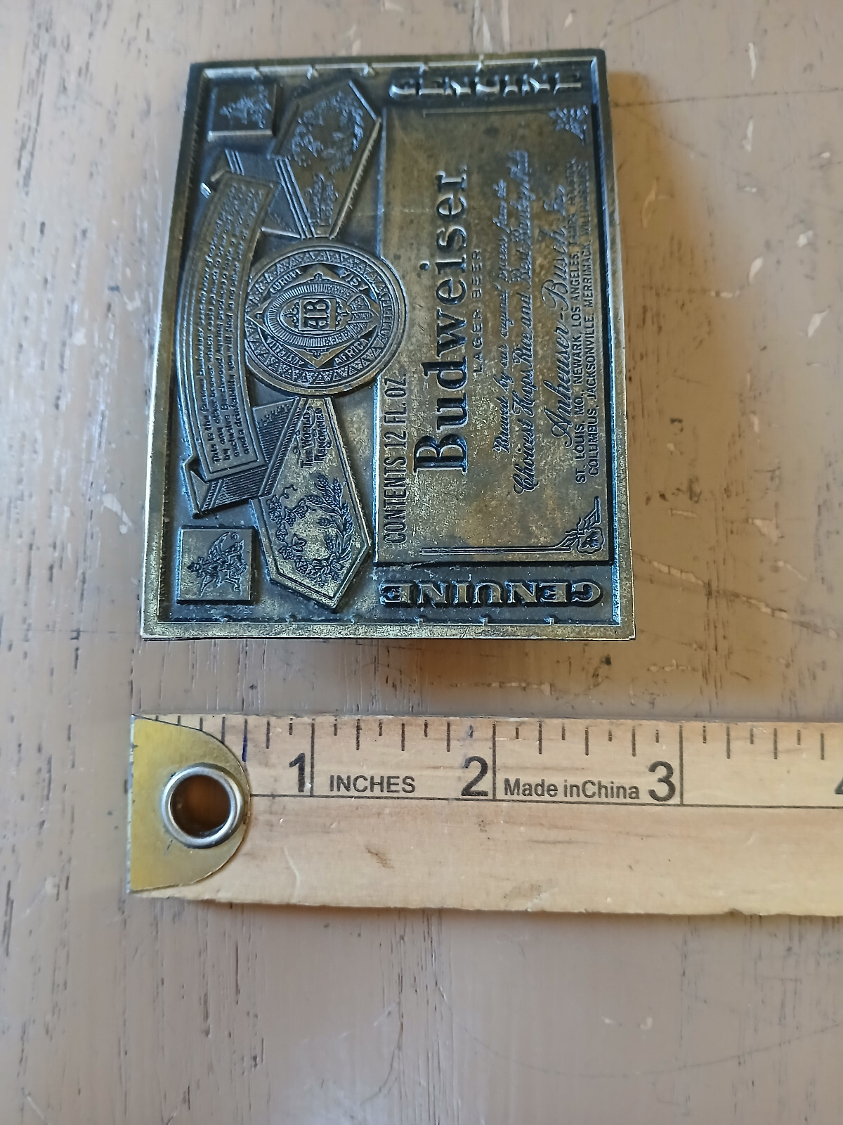 Budweiser Belt Buckle – Used
