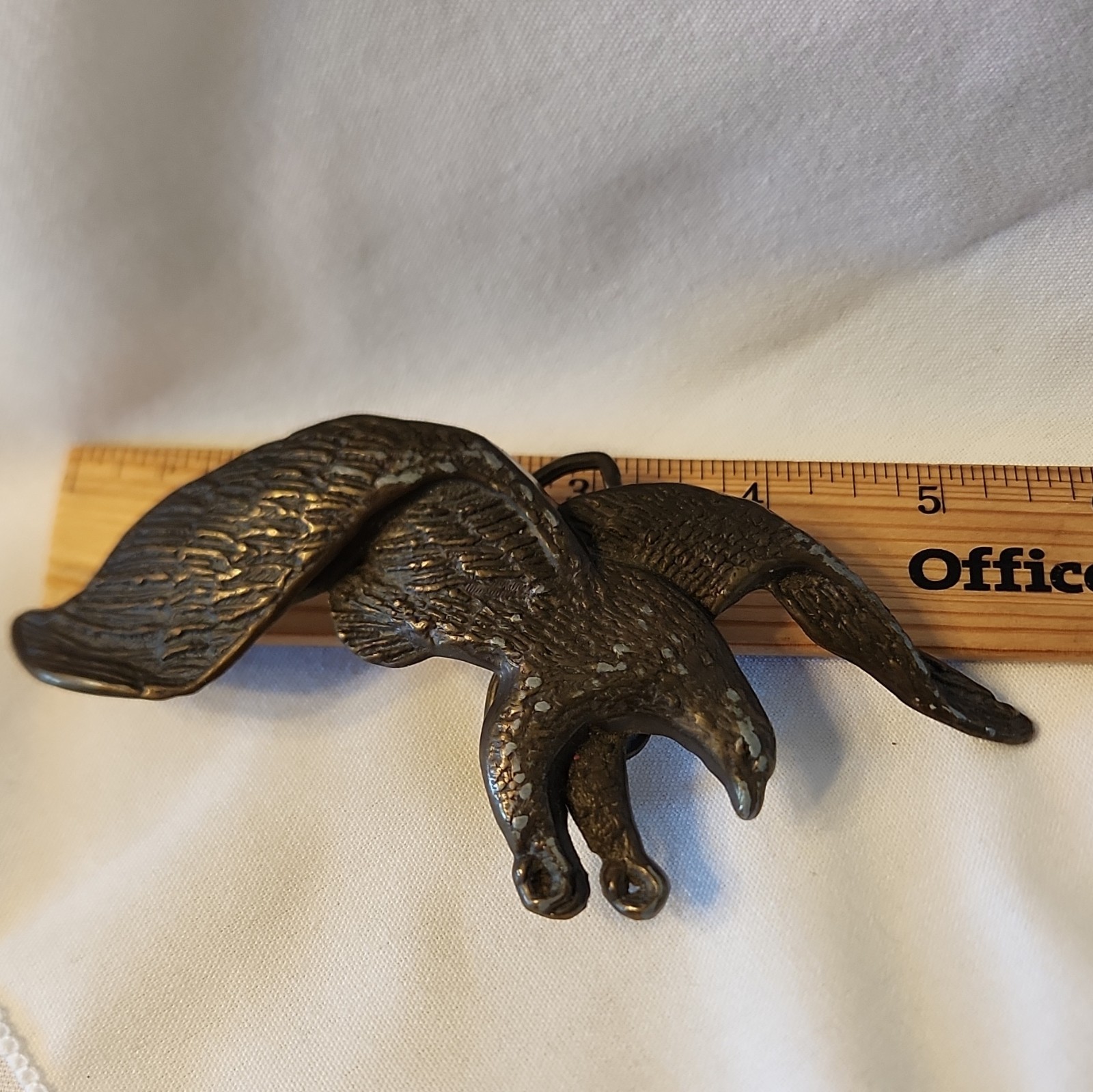 Men&rsquo;s Eagle Bird Belt Buckle Bronze Metal Western Style Antique Finish