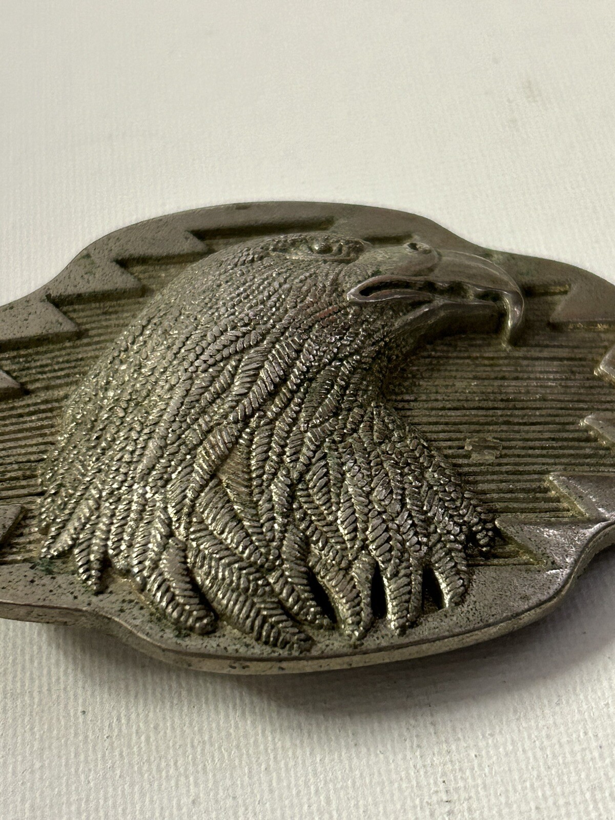 Pewter Color Eagle 3-D Belt Buckle