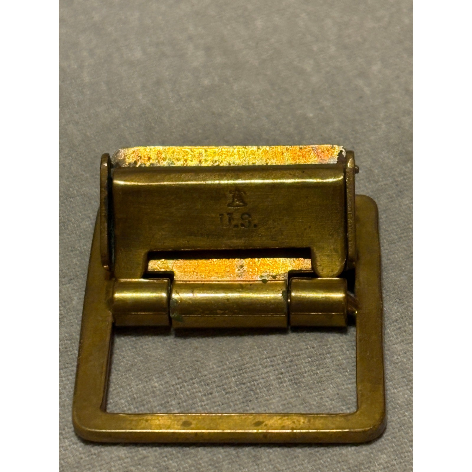 VTG US Military 1970 Vietnam Era Marine Brass Belt Buckle
