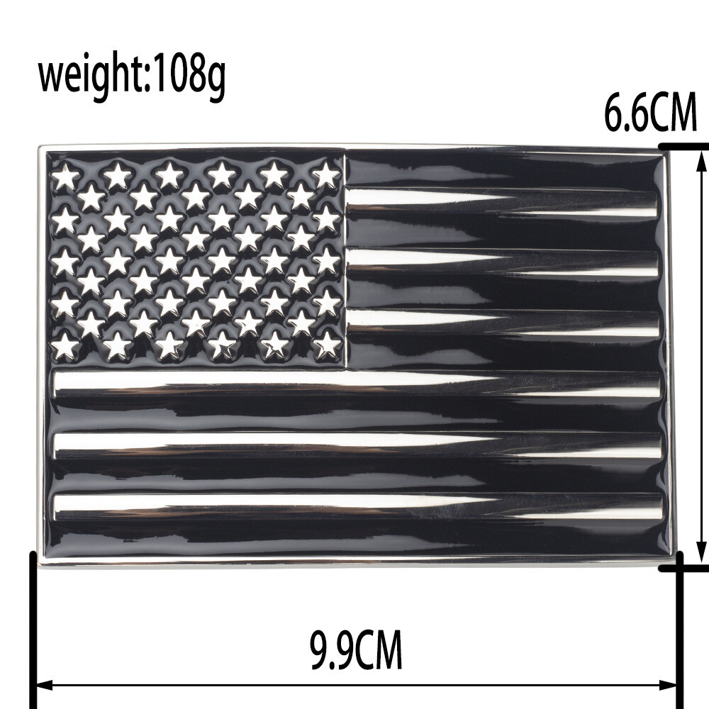 Flag Belt Buckle Western Cowboy Motorcycle Riding Belt Buckle