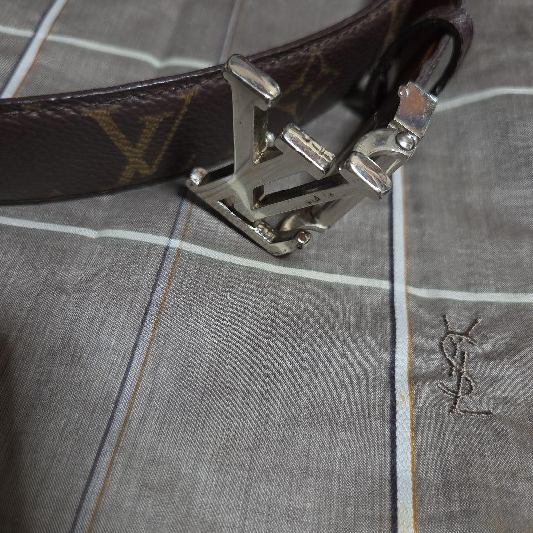 Louis Vuitton Pre-Owned Belt Monogram 3Cm Width Length 102 Buckle 5Cm