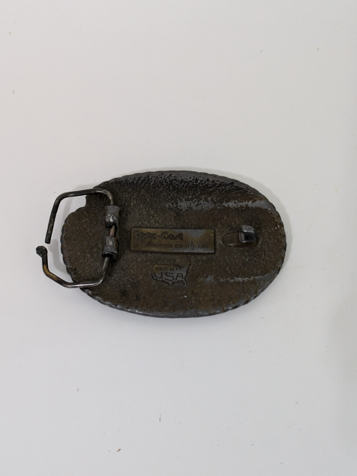 JERRY Bronze Belt Buckle Spec-Cast Denver Co VINTAGE