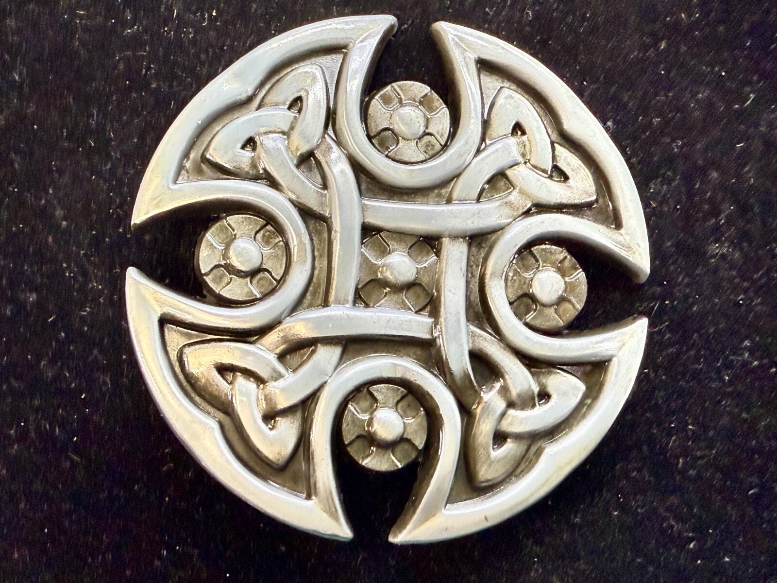 Celtic Shield Iron Cross Religious Gothic Punk Cutout Silver Color Belt Buckle