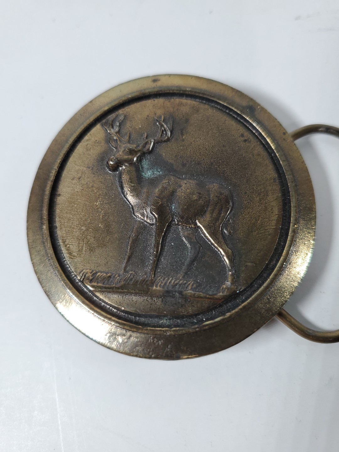 Great American Belt Buckle Deer 2.5in Limited Edition c1977 Serial Number 519