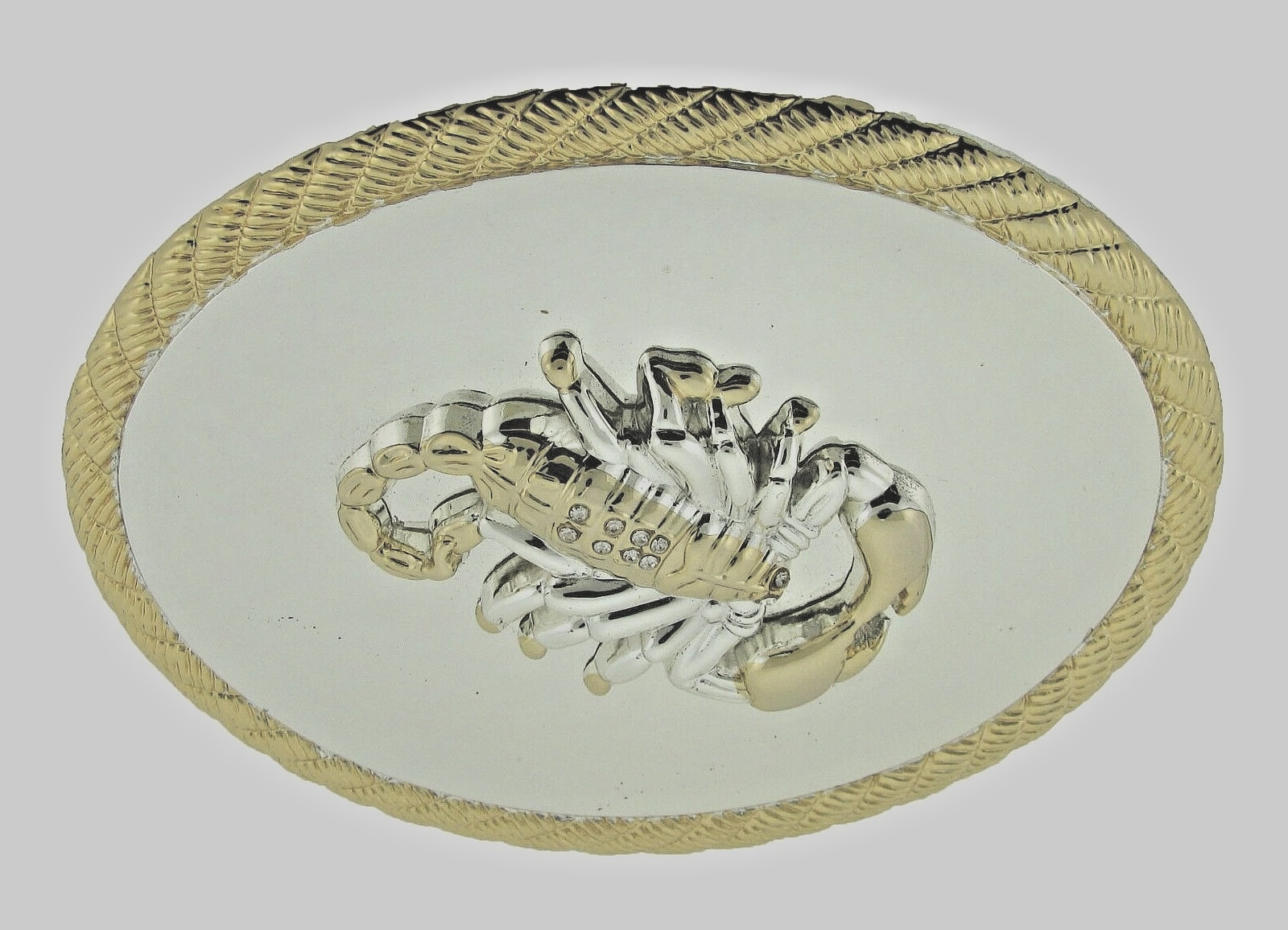 Scorpion Belt Buckle New Men Women Gold Shiny Metal Zodiac Western Cowboy Rodeo