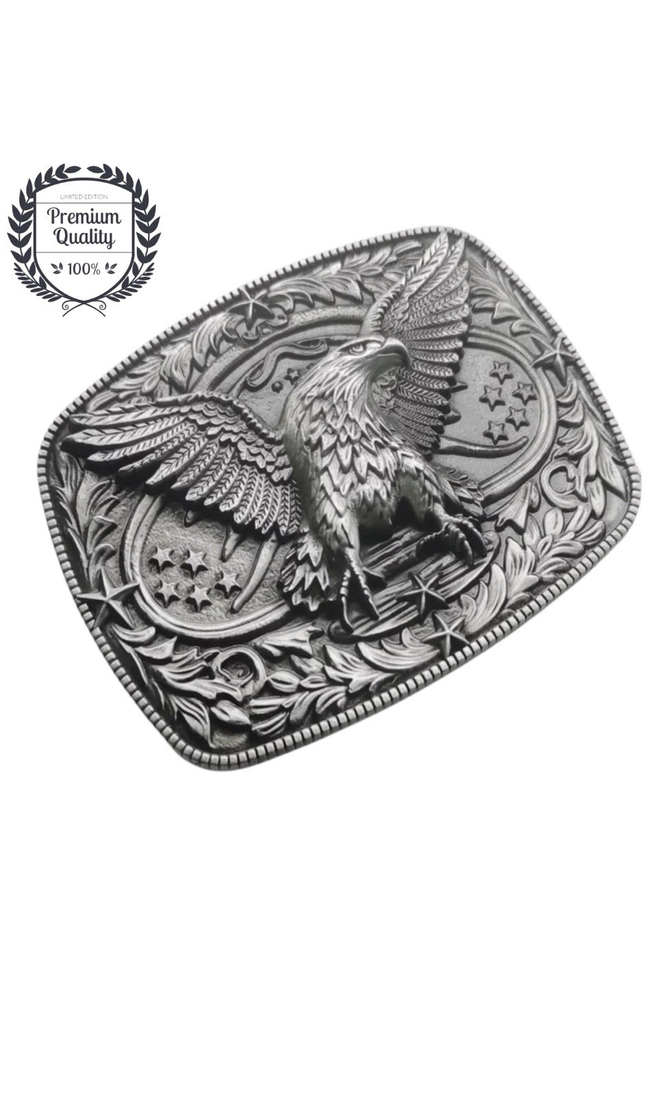 AMERICAN EAGLE Belt Buckle Metal Zinc Alloy Vintage Men Fashion Western Premium
