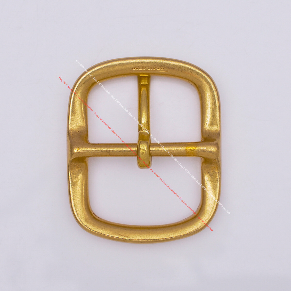40MM HEAVY DUTY REAL SOLID BRASS HARDWARE CENTER BAR BELT BUCKLE REPLACEMENT