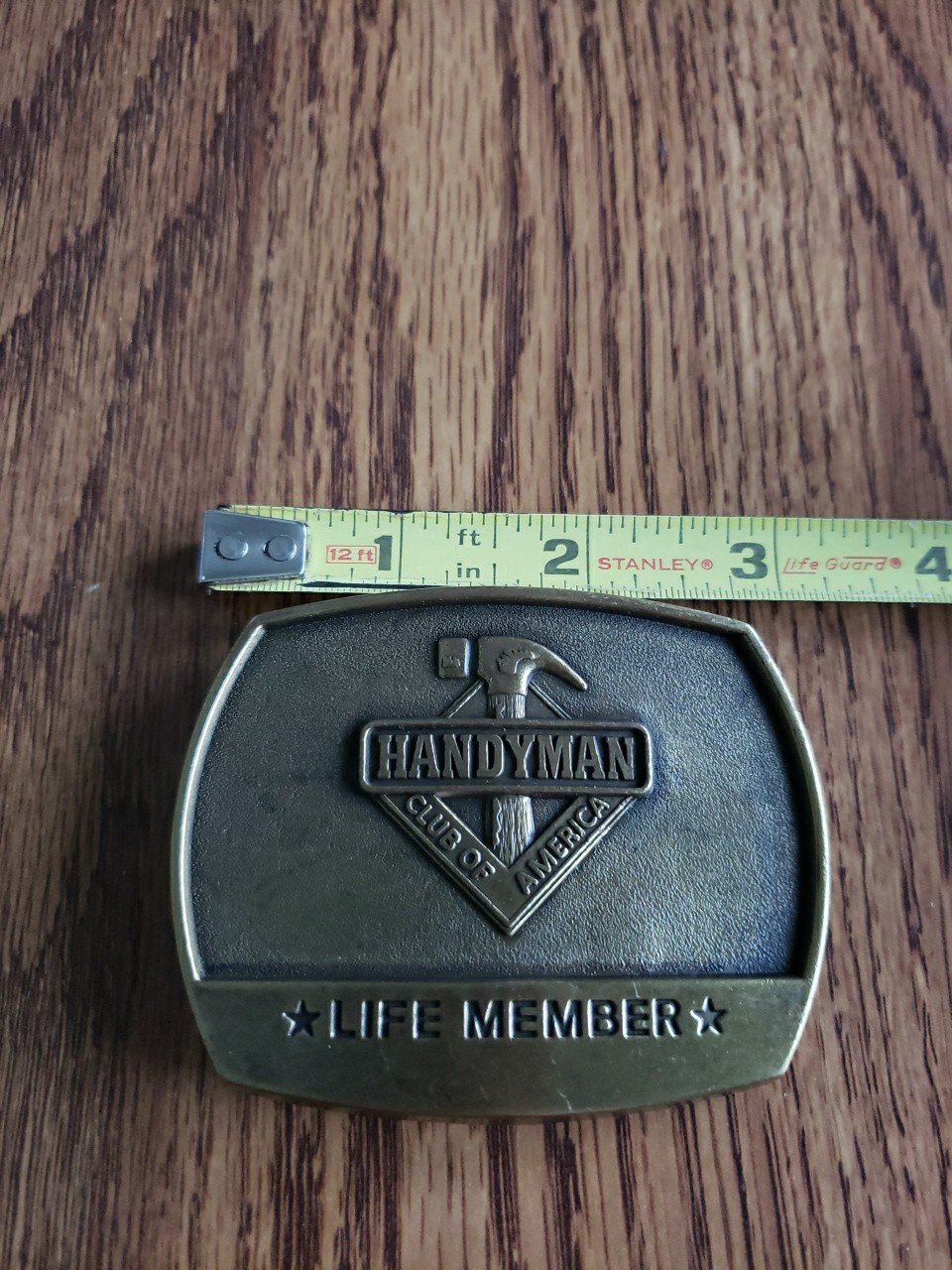 1996 HandyMan Club Of America Belt Buckle Life Member Vintage VGC