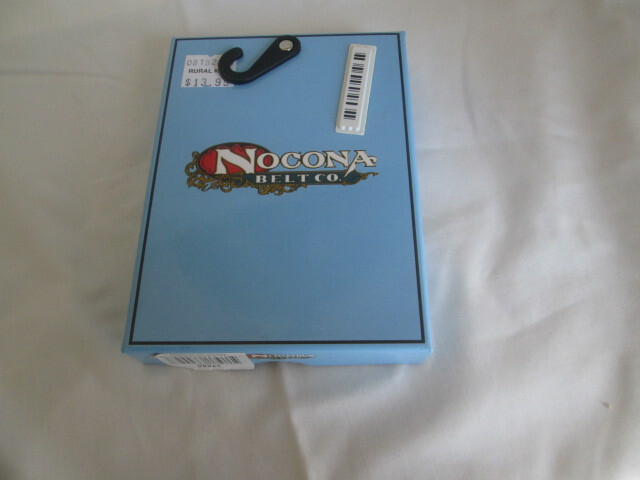 Nocona Western Belt Buckle Longhorn Steer Head Skull Silver Tone New in Box