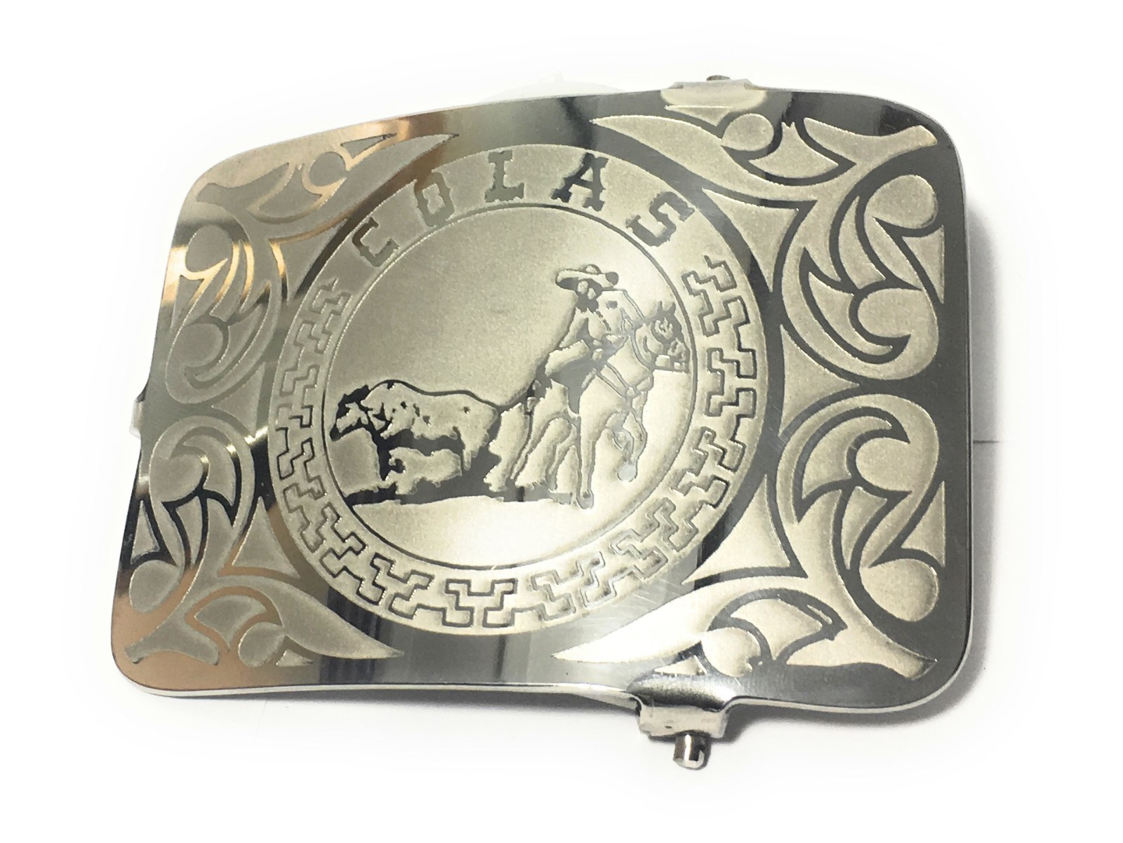MEXICAN CHARRO WESTERN BELT BUCKLE. HEBILLA CHARRA COLEADERO CHARRO GEAR