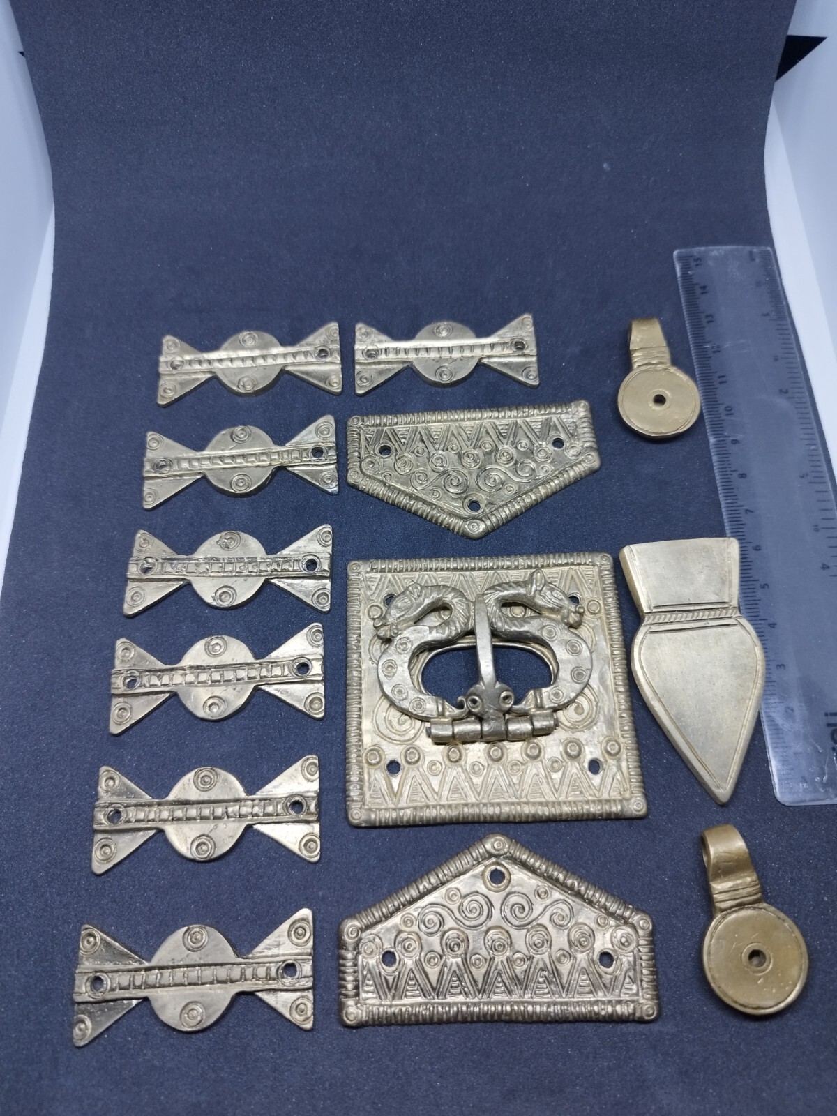 Handmade Roman belt elements