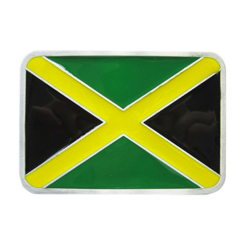 Men Belt Buckle Jamaica Flag Belt Buckle Gürtelschnalle Boucle de ceinture