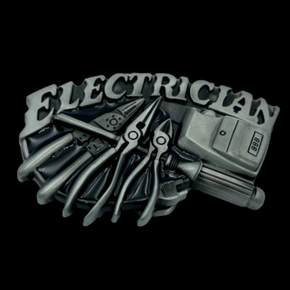 ELECTRICIAN WORK TOOLS ELECTRICAL UNISEX GIFT IDEA EQUIPMENT BELT BUCKLES