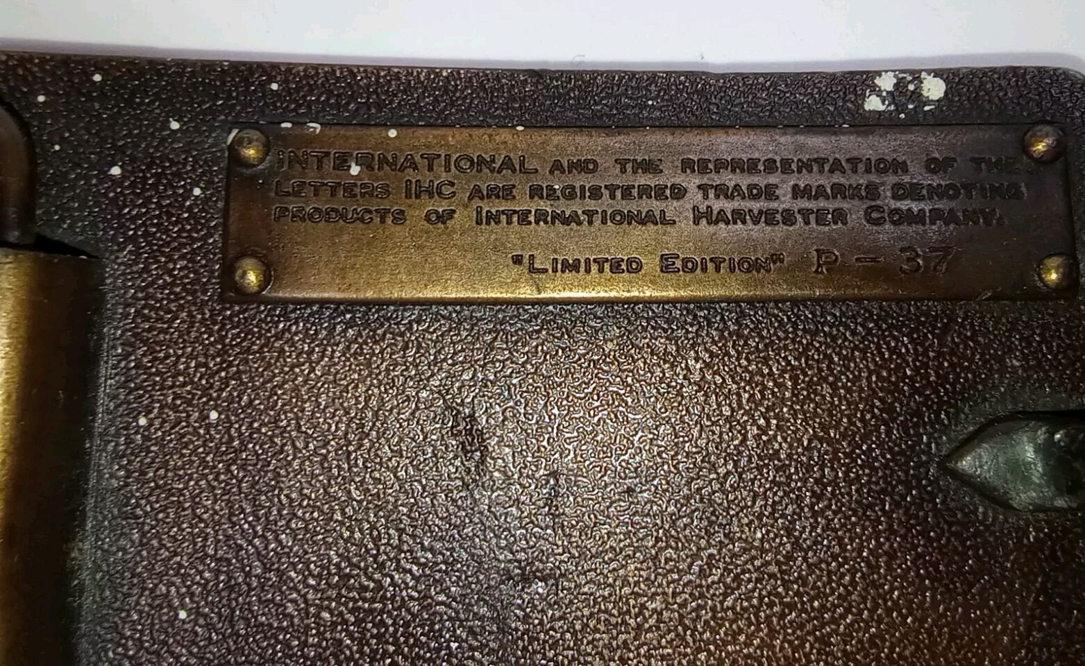 International Auto Wagon Limited Edition Belt Buckle Bergamot Brass Works 1974