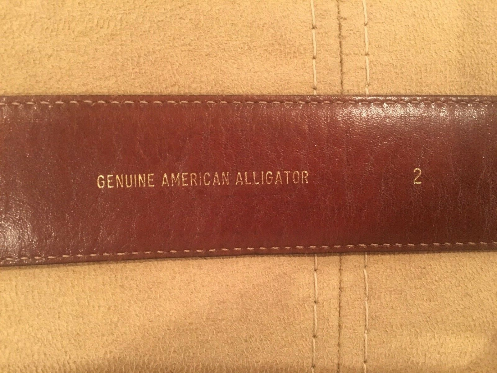 Huge Kieselstein-Cord Sterling Alligator Buckle With Brown Alligator Belt Size 2