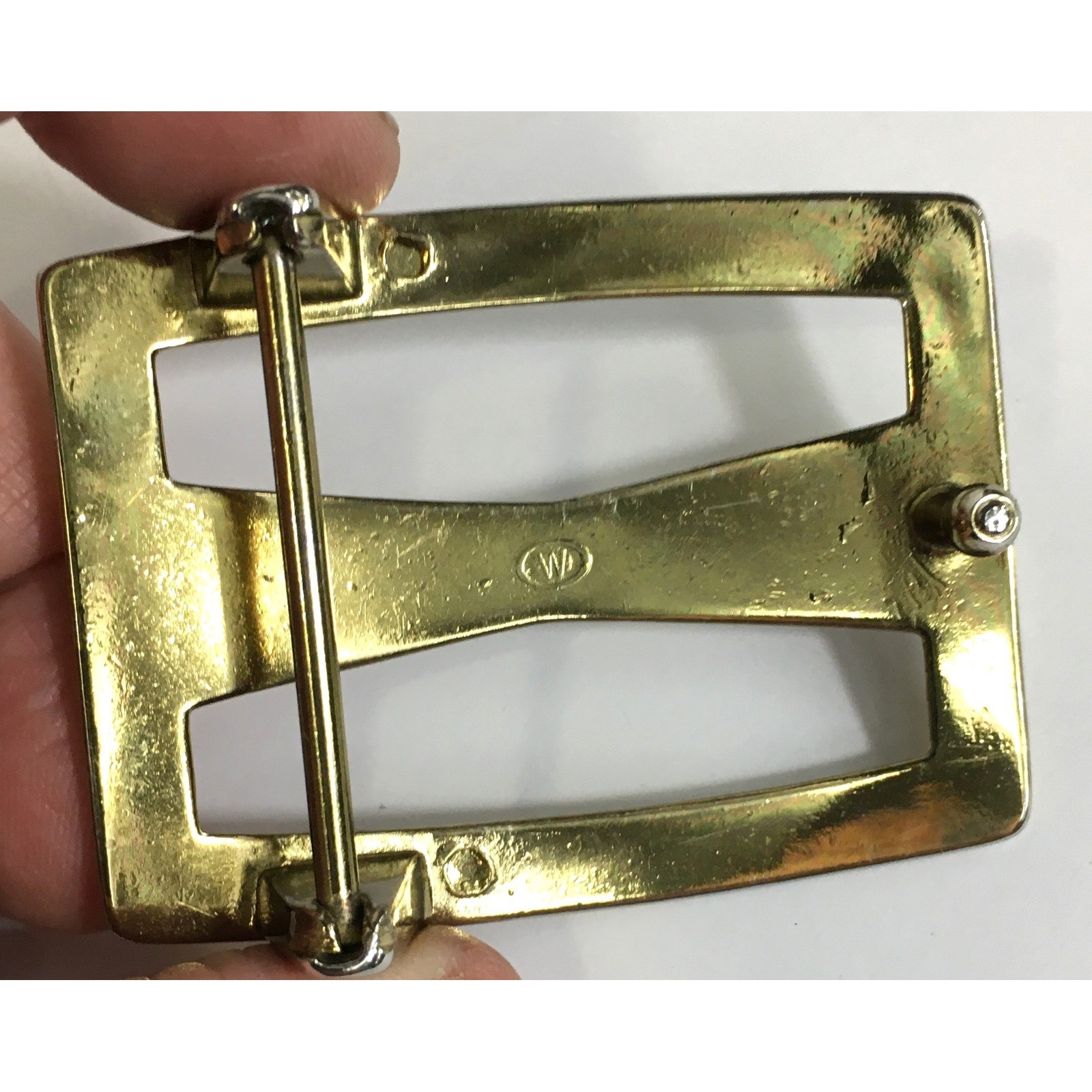 Frame Style Belt Buckles Lot 3 Different Silver Gold Replacement Craft Supplies